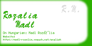 rozalia madl business card